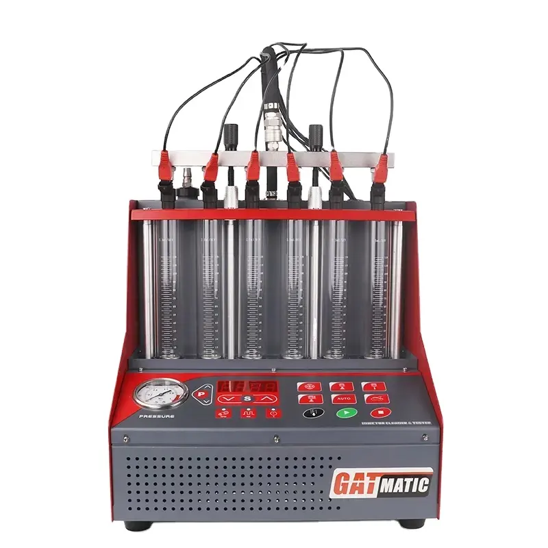 공장 콘센트 초음파 자동차 스프레이 연료 인젝터 클리너 및 치료 청소 도구 테스터 기계 키트
