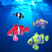 Décoration de poisson en silicone souple pour aquarium, fausse décoration de poisson artificielle pour aquarium, mini-poisson décoratif coloré, sûr et flexible