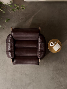 Fauteuil inclinable de style mi-siècle, rustique, en bois massif, de style médiéval, pour la maison, pour le salon ou le balcon, design décontracté - Product Image 4