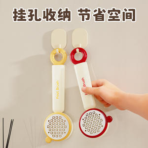 Piedra pómez redonda de doble cara para exfoliar los pies, herramienta para eliminar la piel muerta y el callos con mango. - Product Image 4