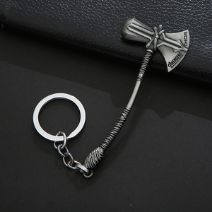 <span class=keywords><strong>Thor</strong></span> Marteau Logo Personnalisé Mousqueton Porte-clés Métal Alliage Hache Arme Mode Pendentif Film Bijoux Cadeau En Gros Souvenirs - Product Image 4