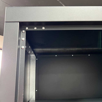 Vente de liquidation d'armoires de rangement OEM, armoire métallique verrouillable en acier inoxydable noir robuste de 36 pouces, capacité de charge de 200 kg pour atelier