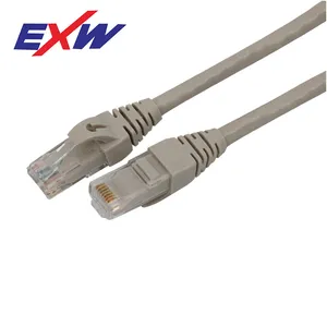 Cable Ethernet de alta calidad cat5e cat6 c6a UTP 1,3,5,10M, azul curvado, parche trenzado sólido, cable cat6, ul