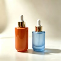 Botol Penetes Kaca Wadah Makeup Cair 30ml 50ml Botol Dispenser Kosmetik Perawatan Kulit Serum Minyak Esensial