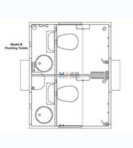 Caravana de Baño Remolcable de Nuevo Diseño, Baño Portátil con Remolque, Baño Público de Lujo VIP para Exteriores - Product Image 4