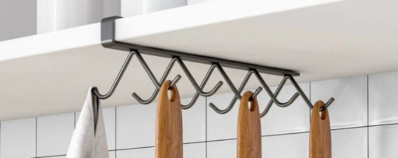 Double row hook [Black] 10 hooks