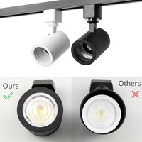 Spot LED encastré réglable pour rail magnétique GU10, éclairage de plafond sur rail