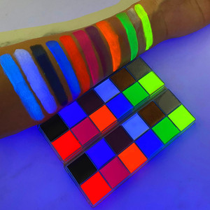 Bộ Sơn Dầu Neon Dành Cho Bữa Tiệc Halloween Bộ Dụng Cụ Trang Điểm Cơ Thể Chuyên Nghiệp 12 Màu Xăm Mặt Sơn Cơ Thể Sơn Dầu - Product Image 4