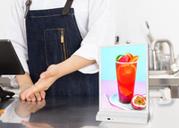 Assurance qualité Rechargeable LED boîte à lumière Rectangle en forme de comptoir panneau d'affichage publicitaire panneau A4 Table Stand Menu