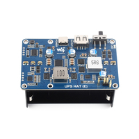 UPS HAT (E) para Raspberry Pi, conector de pines Pogo de salida de carga rápida bidireccional de 5V 6A, no incluye 4 baterías de litio 21700