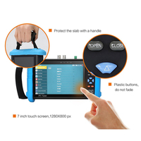 Testeur d'écran tactile IPS 7 pouces amélioré H.265 IP, testeur CCTV analogique pour caméras AHD TVI CVI IP 8.0mp