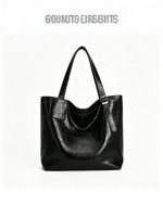 Sac fourre-tout spacieux en PU pour femme, nouveau modèle tendance, de luxe, personnalisé, minimaliste, pour le bureau et les trajets quotidiens