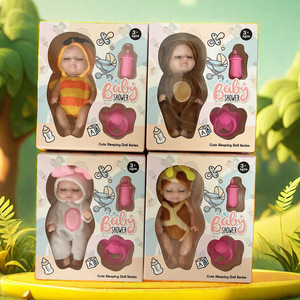 Muñeca <span class=keywords><strong>Reborn</strong></span> de Peluche Transfronteriza para Dormir, Mini, con Biberón y Chupete, Set de Juguete para Niñas Pequeñas para Jugar en Casa - Product Image 2