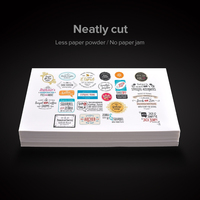 Kertas Stiker untuk Printer Inkjet & Laser 500 Lembar Matt Tahan Air Anti Gores Ukuran 8.5''x11'' Untuk Penggunaan di Toko Kelontong