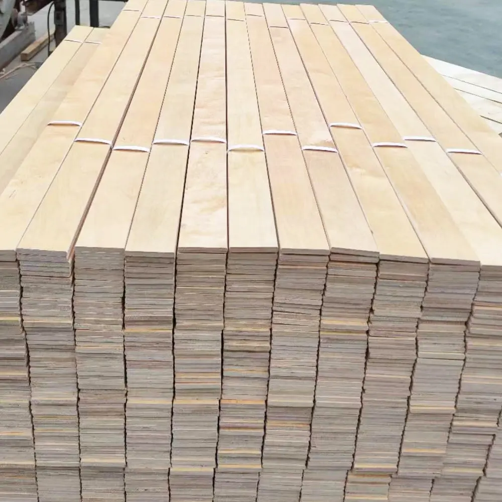 Lamelles de lit en bois de bouleau plates directement d'usine