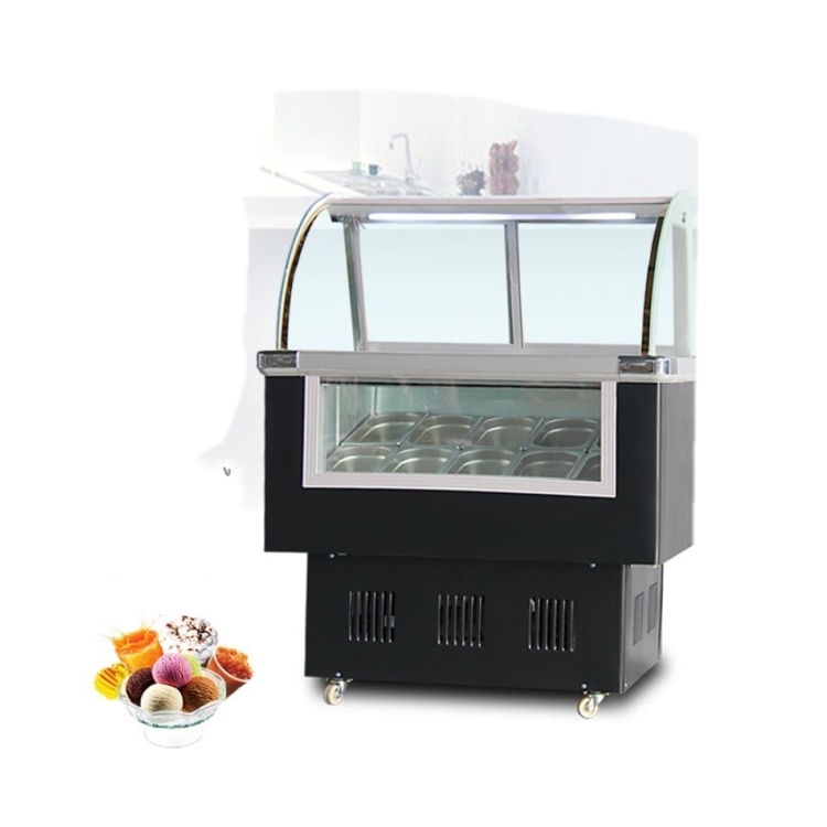 Countertop 6 Pans Gelato Showcase Display