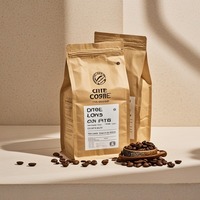 Sacs de café de 1 kilo avec valve de dégazage, matériau recyclé, vente en gros, écologique, MOQ 500, logo personnalisé