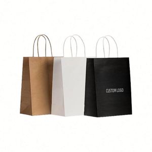 Wholesale Custom Luxury Kraft Paper <b>Bags</b> Folding Style with Rope Handle for Clothing <b>Gift</b> Shopping and Packaging - Product Image 3