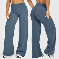 Nouveauté Pantalons de jogging pour femmes grande taille respirants à séchage rapide effet seconde peau taille haute décontractés unis pour le sport et le yoga coupe droite