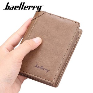 กระเป๋าสตางค์ผู้ชายแบบสามพับ Baellerry หนังวินเทจ ใส่บัตรได้หลายใบ เหมาะสำหรับใช้ในชีวิตประจำวัน - Product Image 1