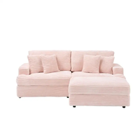Canapé rose compressé sous vide 2 places, sectionnel, avec ottoman, pour salon – Produits les mieux notés 2026