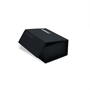Caja de Regalo Magnética Negra de Lujo Personalizada, Impresión CMYK, Relieve UV, Grabado en Relieve, Caja Rígida Plegable para Cámara, Reciclable - Product Image 4