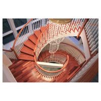 Escalier en colimaçon anti-rouille avec garde-corps en câble brossé, escaliers modulaires économiques pour usage résidentiel