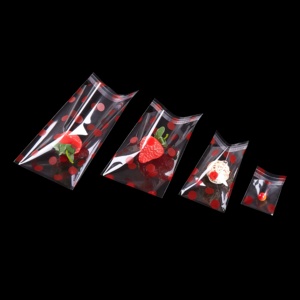 Nhà cung cấp Trung Quốc Top Rank minh bạch OPP Bopp Bao bì với <span class=keywords><strong>Red</strong></span> dots Stretch gói đóng gói tấm nhựa CuộN films - Product Image 1