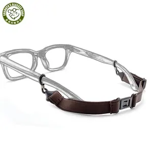 सस्ते सुरक्षा नायलॉन समायोज्य काले लोचदार Eyewear सामान धूप का चश्मा गर्दन कॉर्ड विरोधी पर्ची आउटडोर खेल चश्मा पट्टा