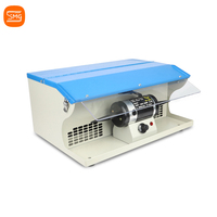 SSMG DM-5 Polisseuse à bijoux à double tête rotative, machine de meulage à vitesse réglable avec collecteur de poussière, puissance 0,2 kW pour l'or et les métaux