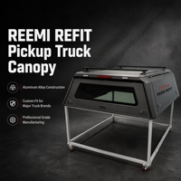 Hardtop de camion en aluminium étanche avec charnières et coffre arrière, installation sans perçage pour Mitsubishi Triton 2024+