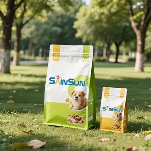 Sachet personnalisé en plastique refermable anti-humidité avec fermeture éclair, format stand-up, 100g, échantillon gratuit pour aliments humides pour chats, lait, gelée, sushi - Product Image 2