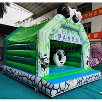 Château gonflable Panda résidentiel, maison de jeu, forêt de bambou, trampoline, aire de jeux extérieure, parc à thème pour tout-petits