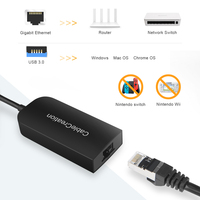 Adaptador Ethernet USB 3.0 a 2.5G CableCreation [RTL8156] 2500Mbps RJ45 LAN Dongle, Aluminio para MacBook y Portátiles Windows