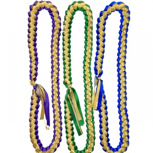 Graduation Ribbon Wreath Knitted Tie High Quality Graduation Hand-woven Satin Ribbon Honors Rope Woven Polyester Ribbon