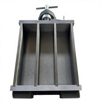 Moule d'essai en fonte à trois compartiments 40x40x160mm pour béton, moule à prisme pour mortier, équipement d'essai du ciment