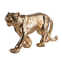 Vente en gros de grandes statues d'animaux zèbre tigre léopard girafe gorille lions cheval statue sculpture en résine