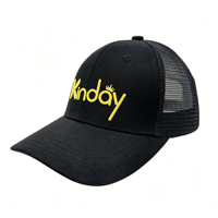 Casquette de camionneur unisexe personnalisée respirante en sergé de coton structuré à 6 panneaux avec visière incurvée et sangle réglable pour sports de plein air