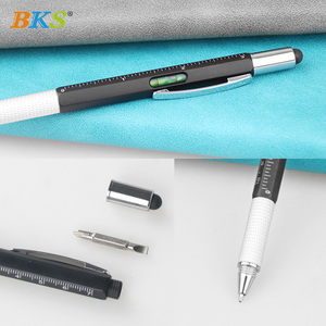 आइकन पशु बहुक्रियाशील <span class=keywords><strong>6</strong></span> 1 धातु बॉलपॉइंट उपकरण पेन टच स्क्रीन स्तर के शासक स्क्रूड्राइवर इंजीनियरिंग पेन - Product Image 2