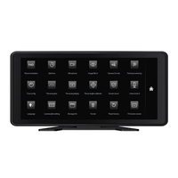 Moniteur DVR vidéo MP5 tactile Bluetooth USB IPoster 10,36 pouces pour caméras avant et arrière 1080P à 360°, dashcam 4 canaux pour camion