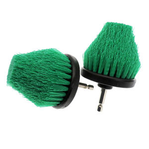Brosses <span class=keywords><strong>de</strong></span> nettoyage coniques vert foncé <span class=keywords><strong>de</strong></span> 2,5 pouces, tige <span class=keywords><strong>de</strong></span> 6,35 mm, tête <span class=keywords><strong>de</strong></span> brosse électrique conique pour le nettoyage domestique et automobile - Product Image 1