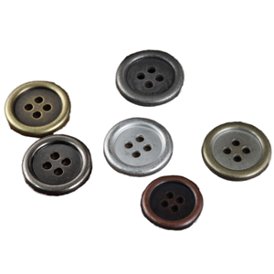 Áo sơ mi cổ điển, bộ vest retro, áo len cardigan với khuy kim loại mạ hợp kim kẽm, kiểu dáng cũ kỹ, thiết kế đơn giản - Product Image 1