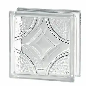 制造商最好的质量和便宜的价格190 * 80毫米装饰透明透明空心玻璃砖建筑