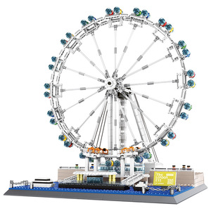 Ensemble de blocs de construction créatifs DIY, thème Architecture <span class=keywords><strong>Angleterre</strong></span> London Eye, jouet éducatif, décoration, cadeau, blocs de construction personnalisés - Product Image 1
