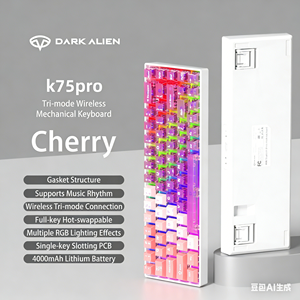 Tastiera Meccanica Gaming Wireless Hot-Swappable a 68 Tasti con Keycaps PBT Stampati e RGB, Personalizzabile OEM, Tri-Modalità - Offerta Speciale - Product Image 3