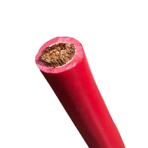 Cable de batería Rojo Negro Cable de soldadura de goma flexible Cu 35mm2 50mm2