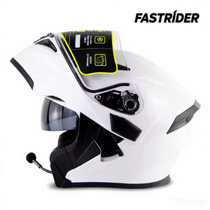 Nouveau <span class=keywords><strong>casque</strong></span> de moto intelligent intégral avec écouteurs Soman 955 intégrés, double visière, sécurité, matériau ABS durable - Product Image 4