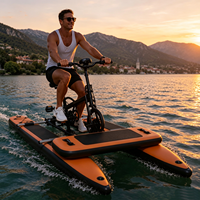 Vélo aquatique gonflable Sea Pontoon en PVC, série WB, modèle OEM personnalisé, équipement pour attractions touristiques aquatiques