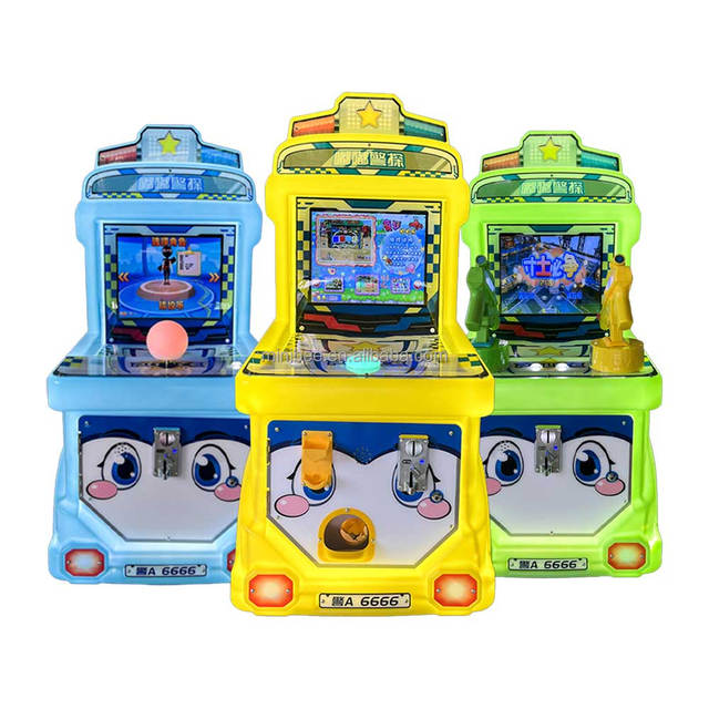 Commercial Use Warhawk Attack Game Console Children's Double Bullet Camera Water Shooting Toy Plastic Coin Game Console