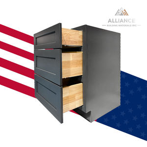 Gabinete Modular con Cajones DB12-DB36, Estándar, Ensamblaje Plano, Gabinete Base de 3 Cajones, Entrega Rápida, Estilo Americano, Gabinete de Cocina - Product Image 1